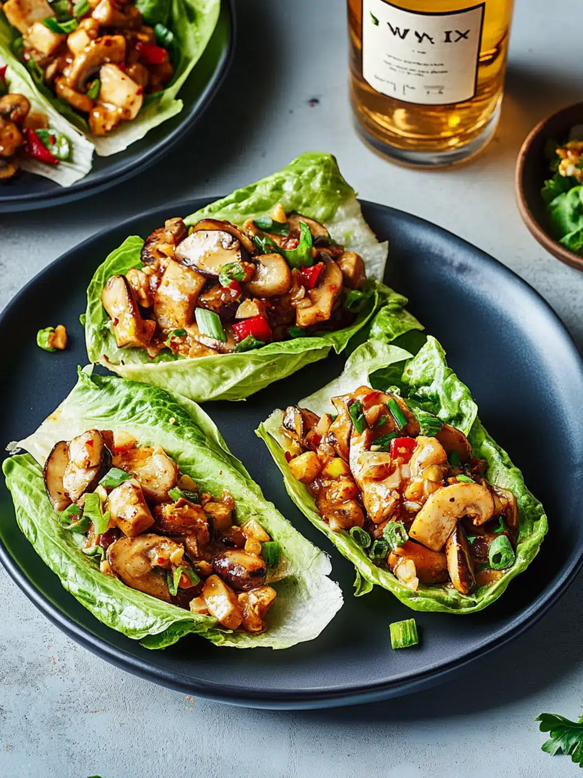 Nutritious Mushroom Lettuce Wraps: Vegan, Gluten-Free & Flavorful